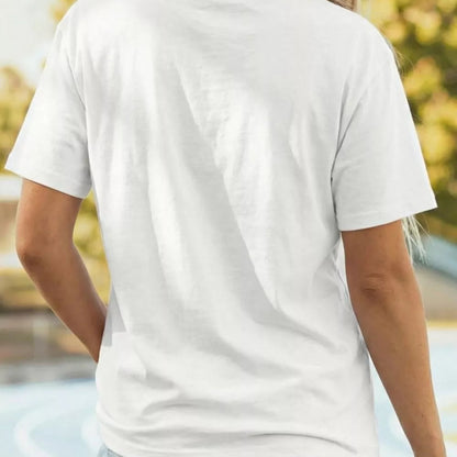 Fresh Cherries Graphic Oversized T-Shirt in White - Back View