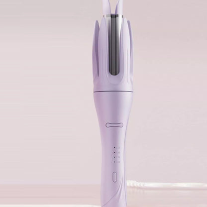 Automatic Rotating Ceramic Curling Iron in Lavender - Front View