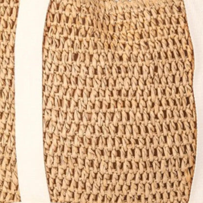 Side profile of the Fame hat carrier bag showing the slim 0.5-inch width and comfortable 10-inch handle drop.