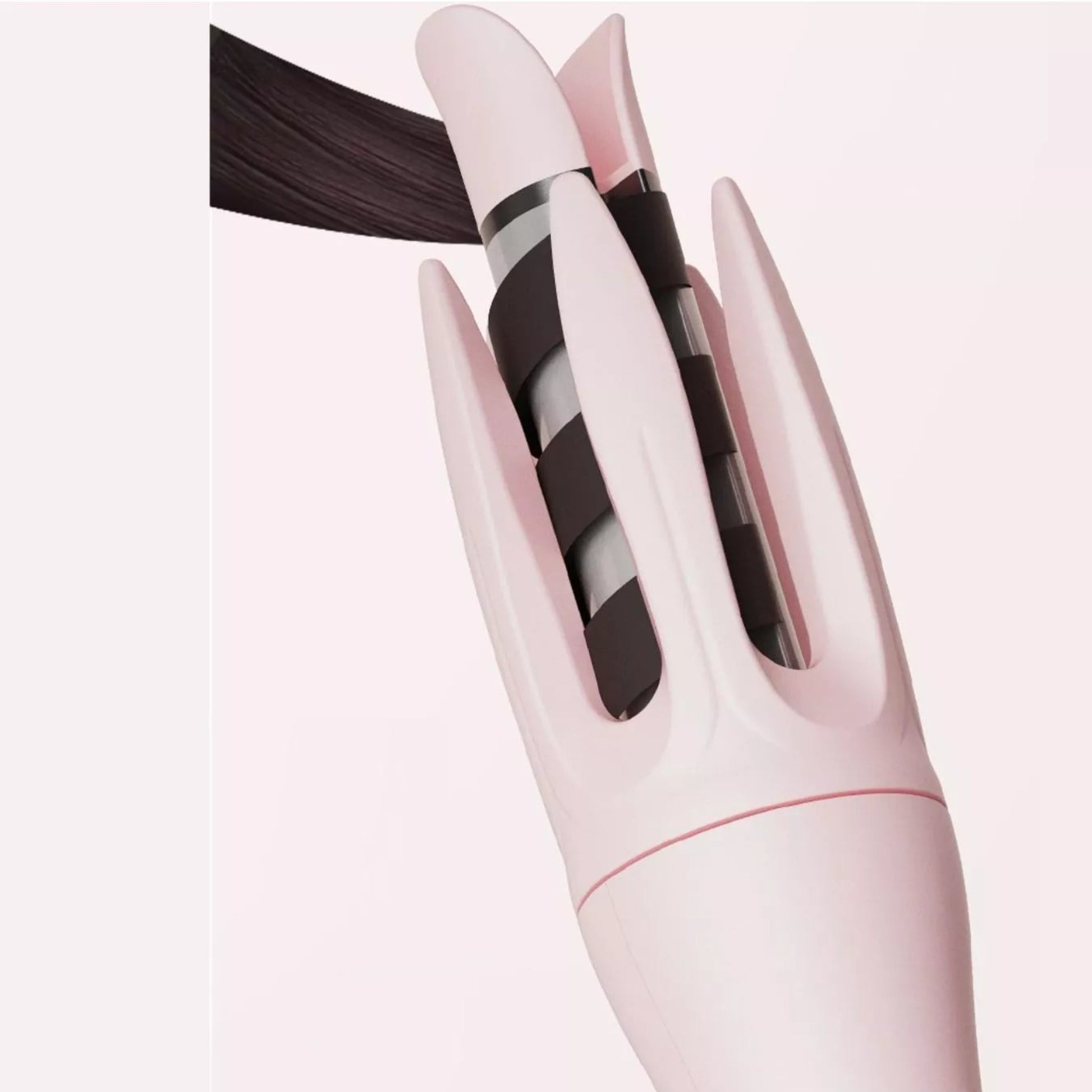 Automatic Rotating Ceramic Curling Iron - In Use Lifestyle View