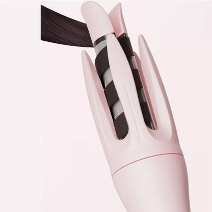 Automatic Rotating Ceramic Curling Iron - In Use Lifestyle View