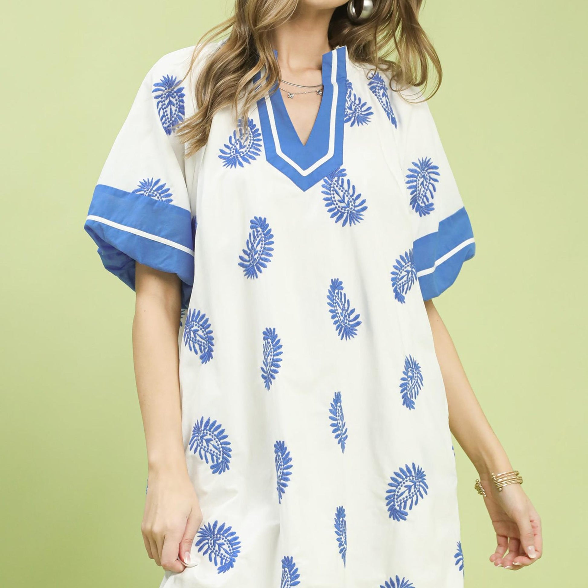 Umgee Paisley Embroidered Boho Mini Dress Off White | Veloura Lane Umgee Paisley Embroidered Boho Mini Dress Off White | Veloura Lane